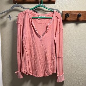 We The Free Dusty Rose Knit Top